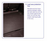 PEUGEOT 4007 LOAD AREA PROTECTION TRAY [Fits all 4007 models] 2.2 HDI NEW!