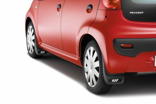 PEUGEOT 107 MUD FLAPS [Fits all 107 models] 1.0 1.4 HDi GENUINE PEUGEOT PART! Thumbnail 1