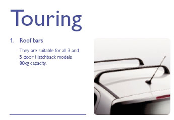 PEUGEOT 307 ROOF BARS [3dr & 5dr hatchback] 1.6 2.0 XSI HDI GENUINE PEUGEOT