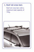 PEUGEOT 4007 ROOF RAIL CROSS BARS [Fits all 4007 models] 2.2 HDI GENUINE PEUGEOT