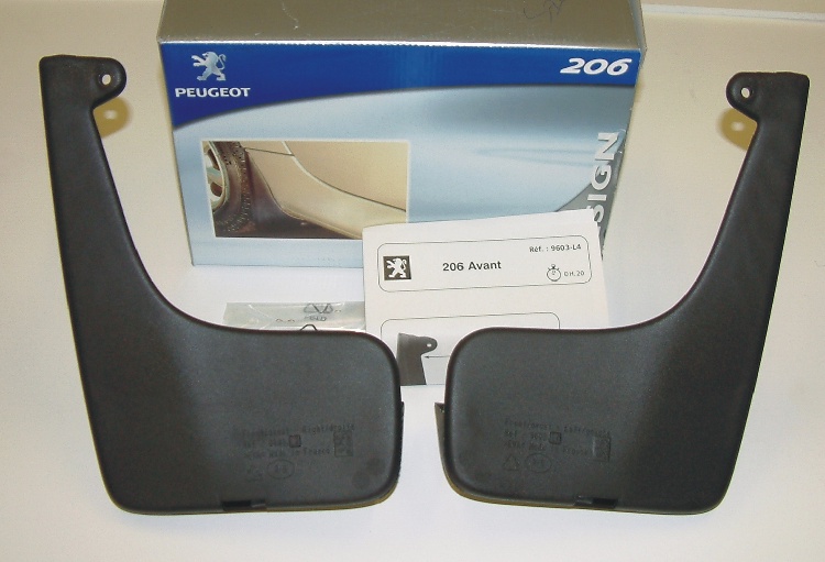 PEUGEOT 206 STYLED MUD FLAP SET [SW] SPORTS WAGON GENUINE PEUGEOT ACCESSORY ITEM