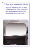 PEUGEOT 4007 REAR SIDE WINDOW SUN BLINDS [Fits all 4007 models] 2.2 HDI NEW!