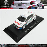 NEW! NOREV PEUGEOT SPORT 208 T16 RALLY CAR 1/43 SCALE MODEL CAR in CASE