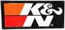 K&N AIR FILTER EMBOSSED METAL SIGN 508x228mm BLACK NEW GENUINE