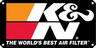K&N AIR FILTER BLACK TRAILER DECAL STICKER 381x762mm BLACK NEW GENUINE