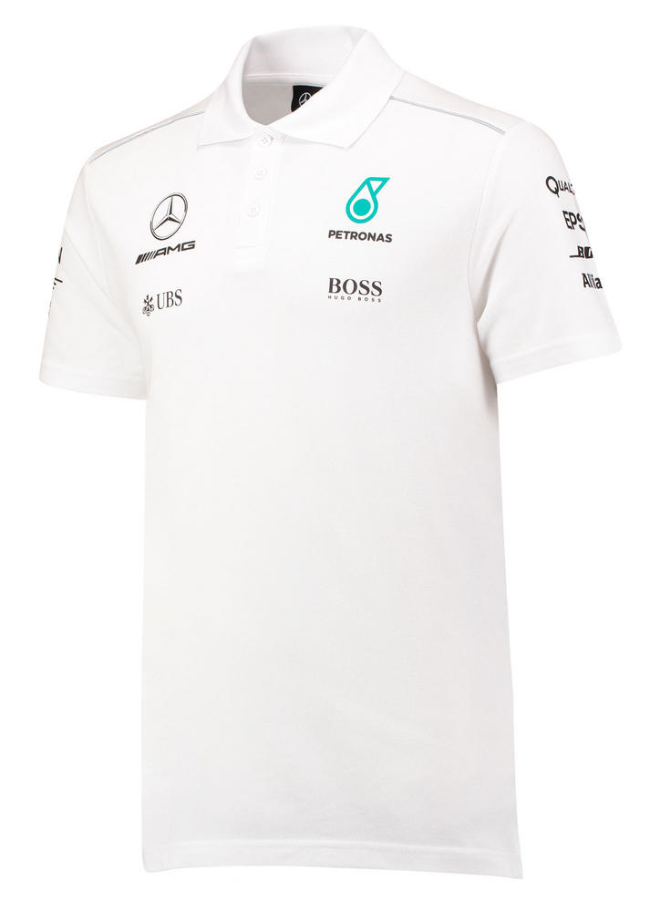 2017 Mercedes-AMG F1 Lewis Hamilton Mens Polo Shirt Hugo Boss Formula ...