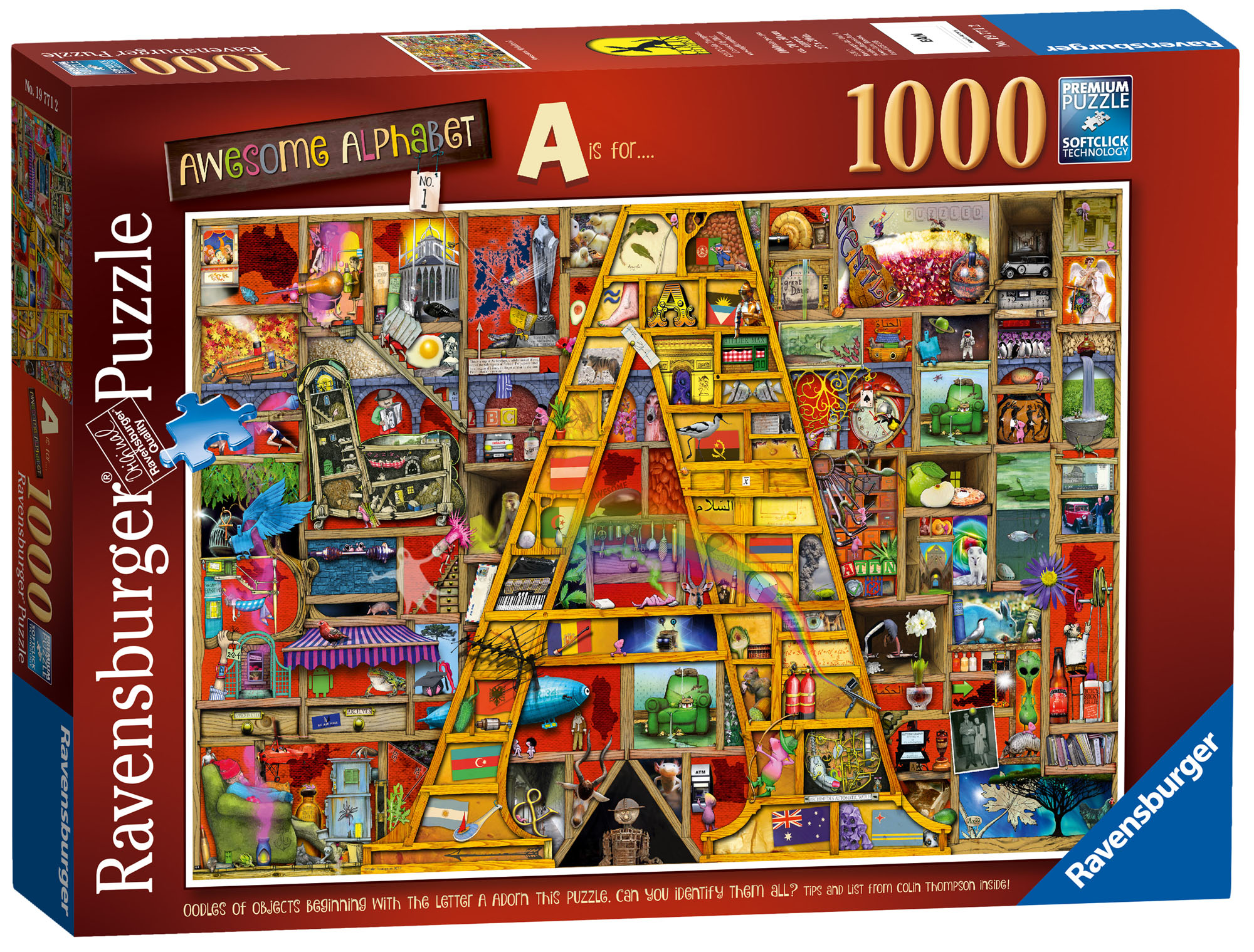 19771 Ravensburger Colin Thompson Awesome Alphabet "A" Jigsaw Puzzle