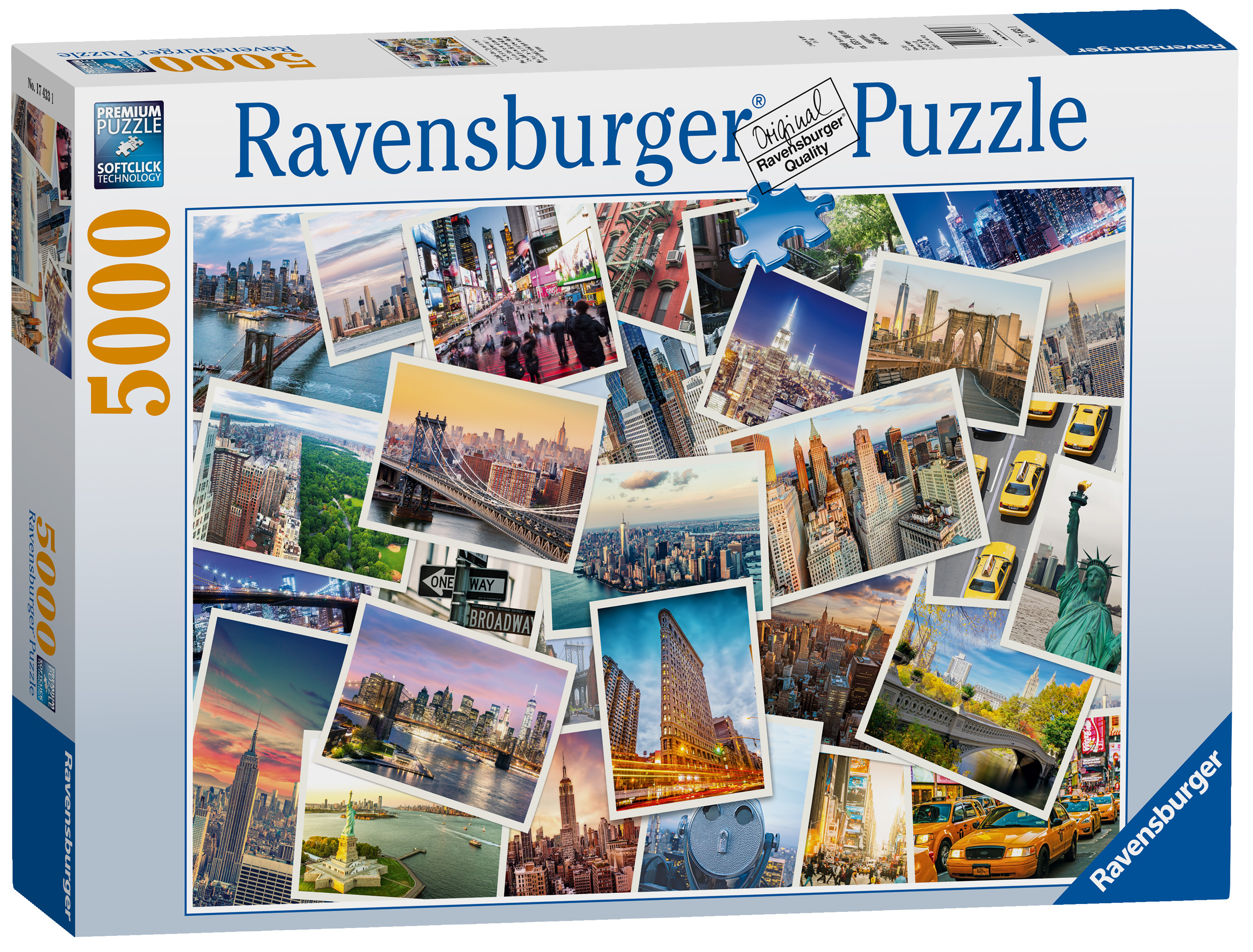 17433 Ravensburger New York Jigsaw Puzzles 5000 High Quality Pieces Age ...