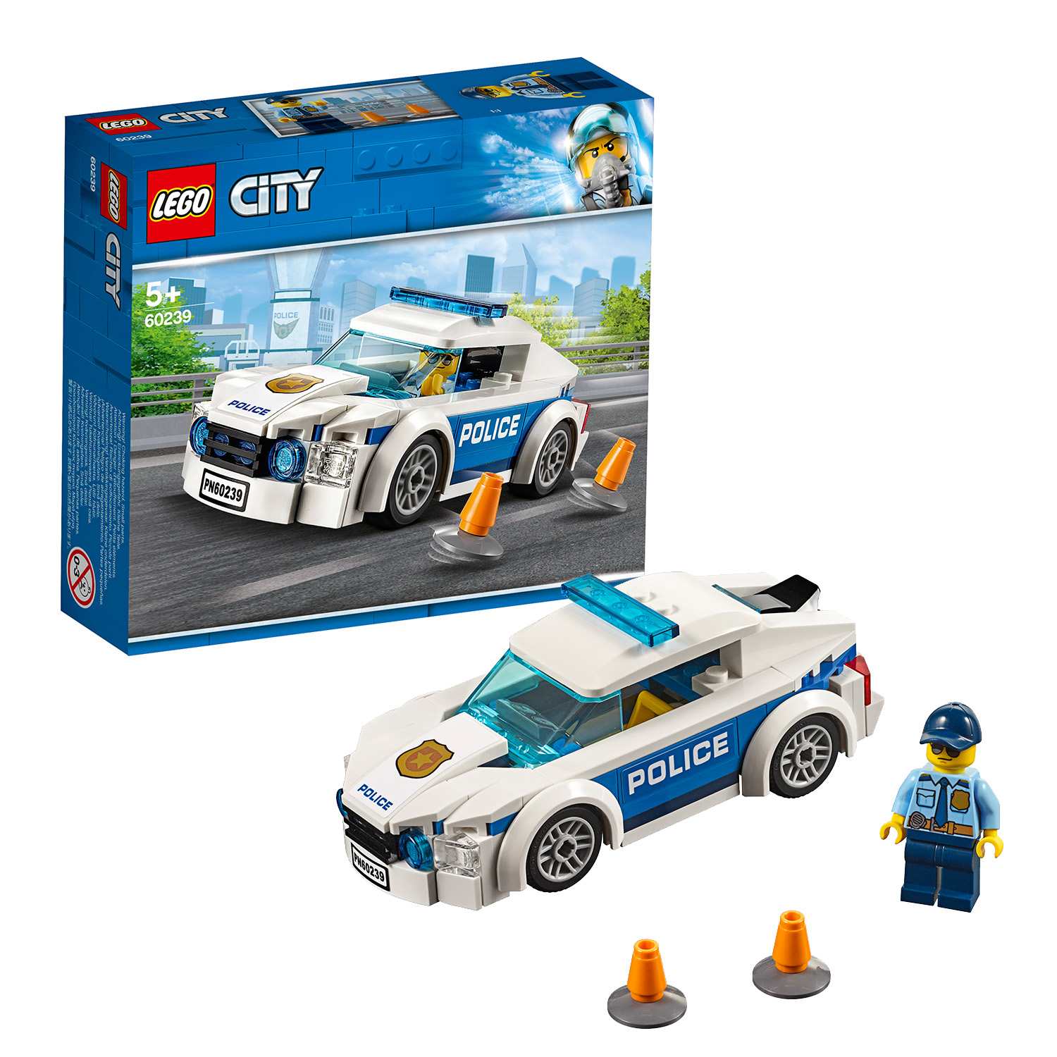 lego city police police patrol car 60239