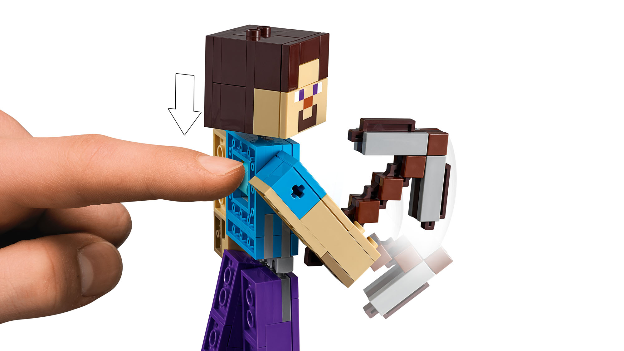 lego minecraft steve figure