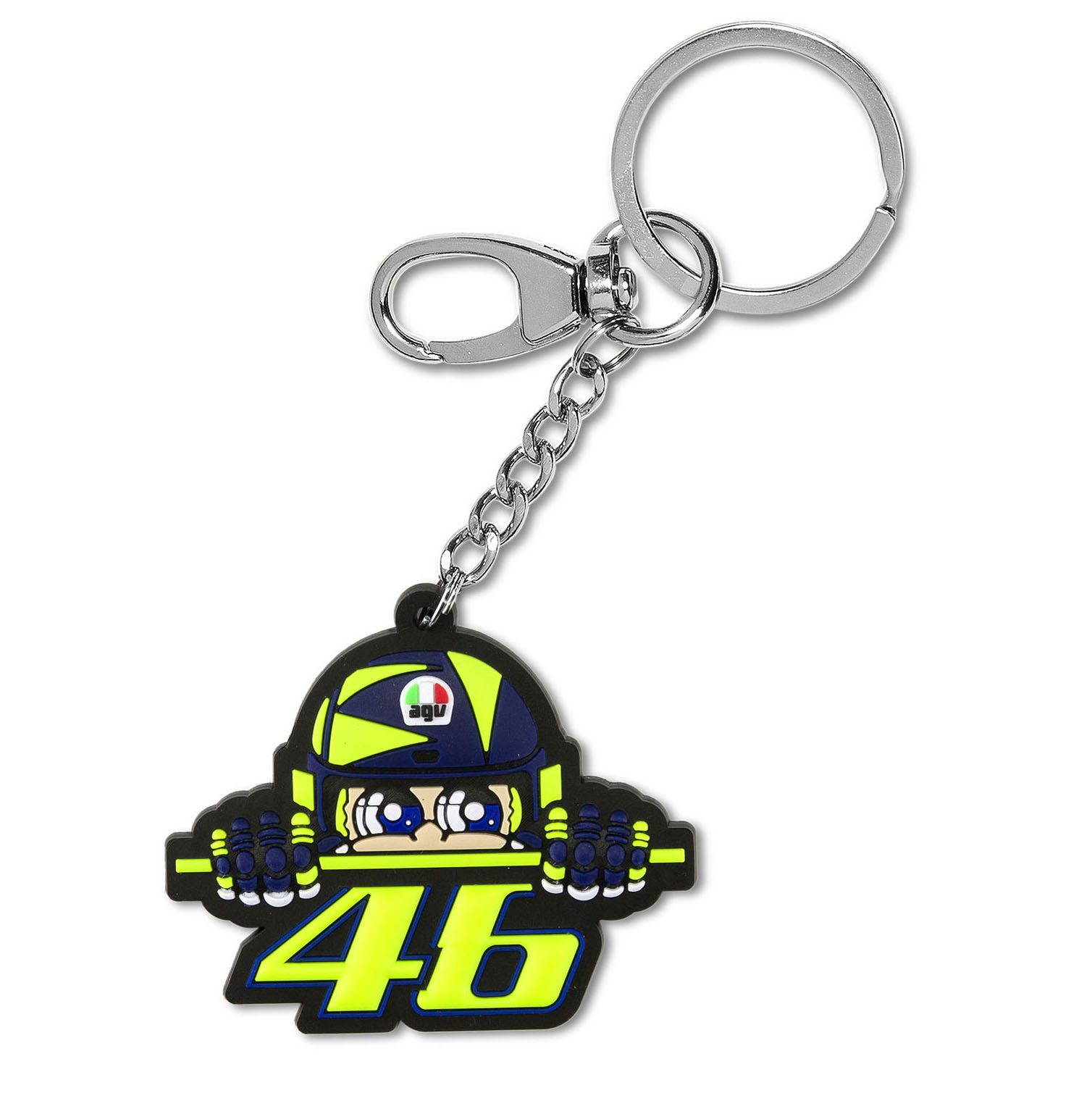 VR46 Valentino Rossi AGV SOLELUNA CUPOLINO Keyring Keychain #46 ...