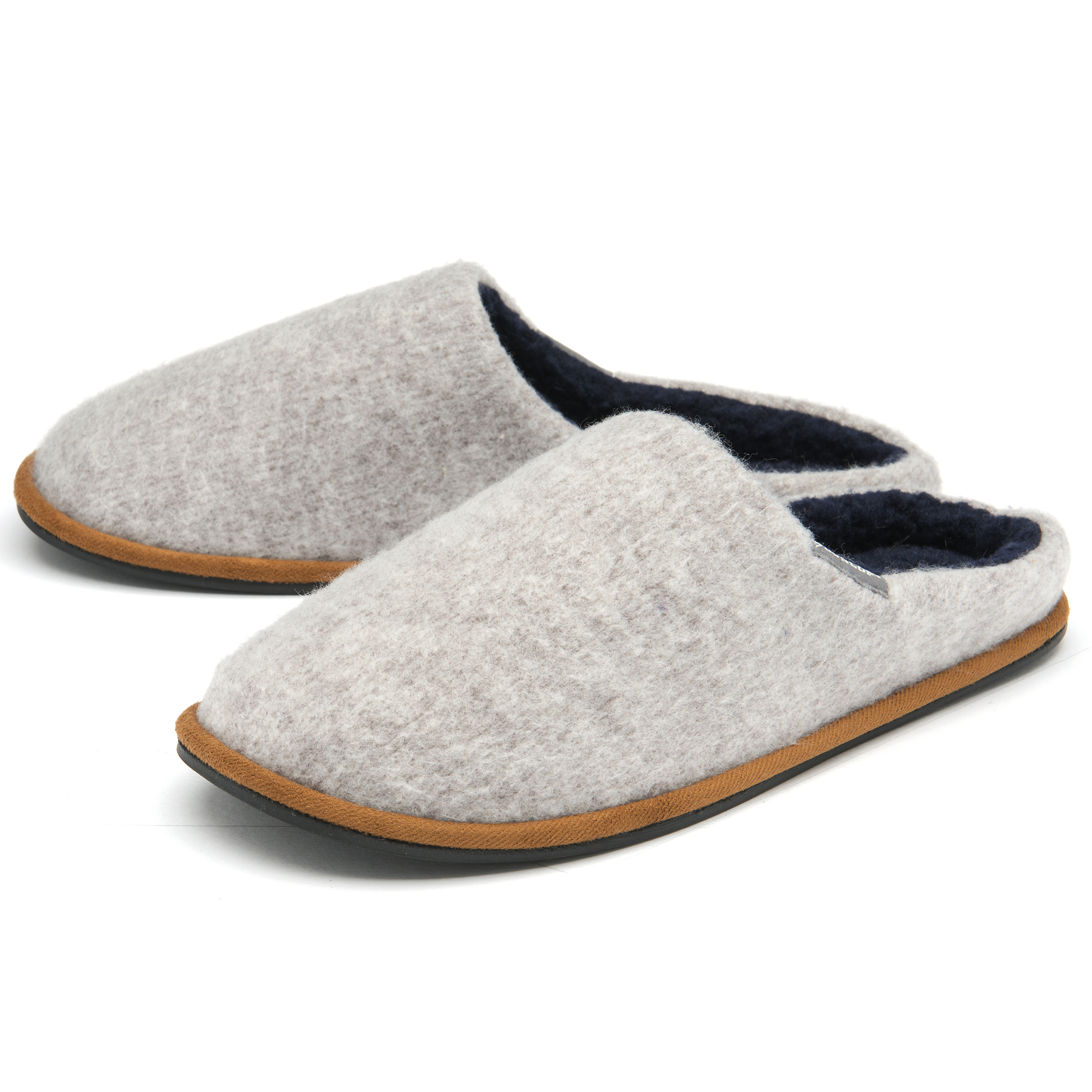 wool lined men's slippers