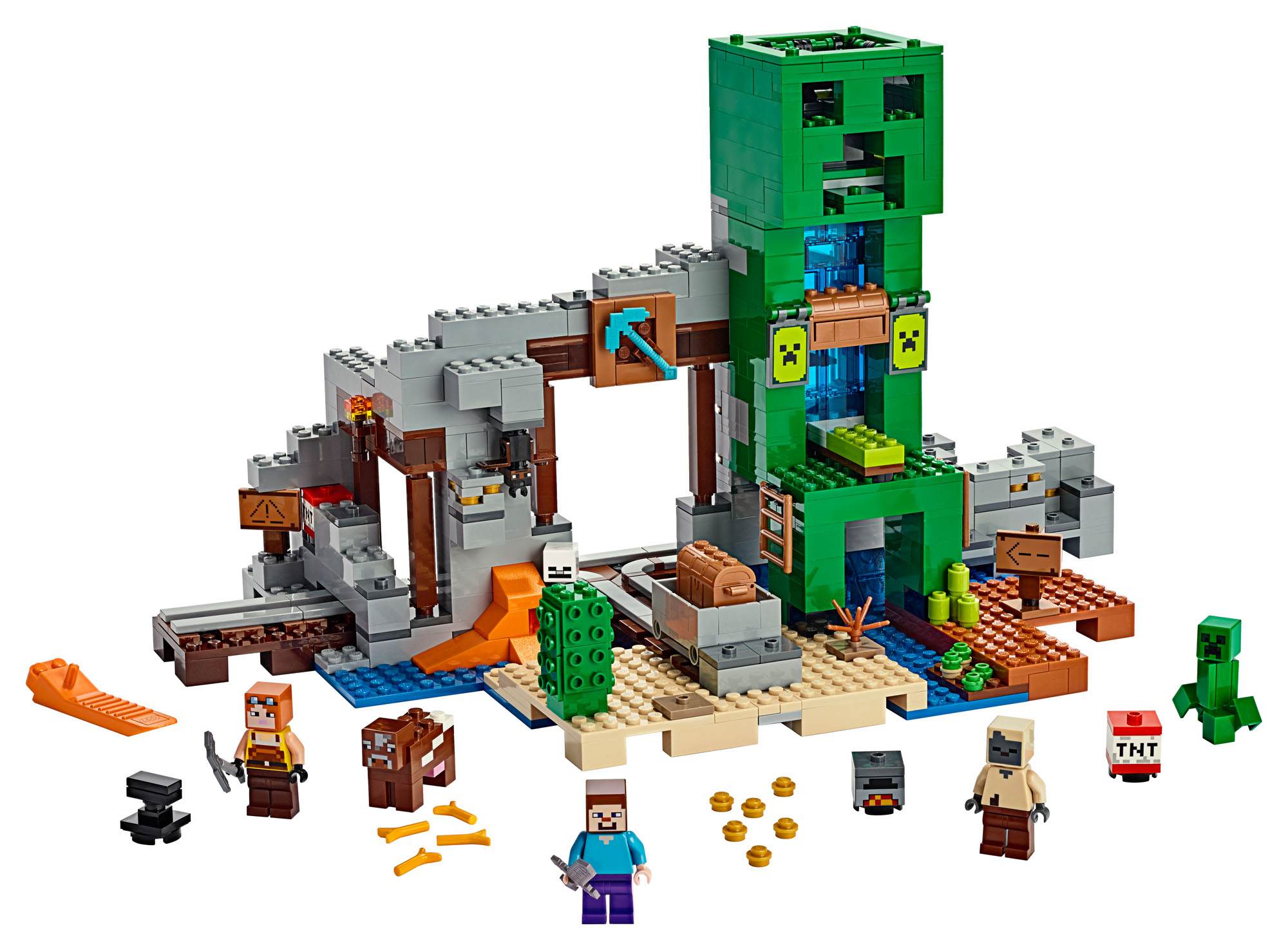 lego minecraft creeper minifigure