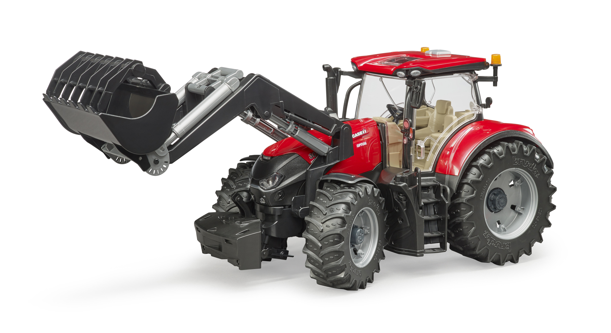 Bruder Case IH Optum 300 CVX Tractor & Frontloader Kid Farm Toy Model ...