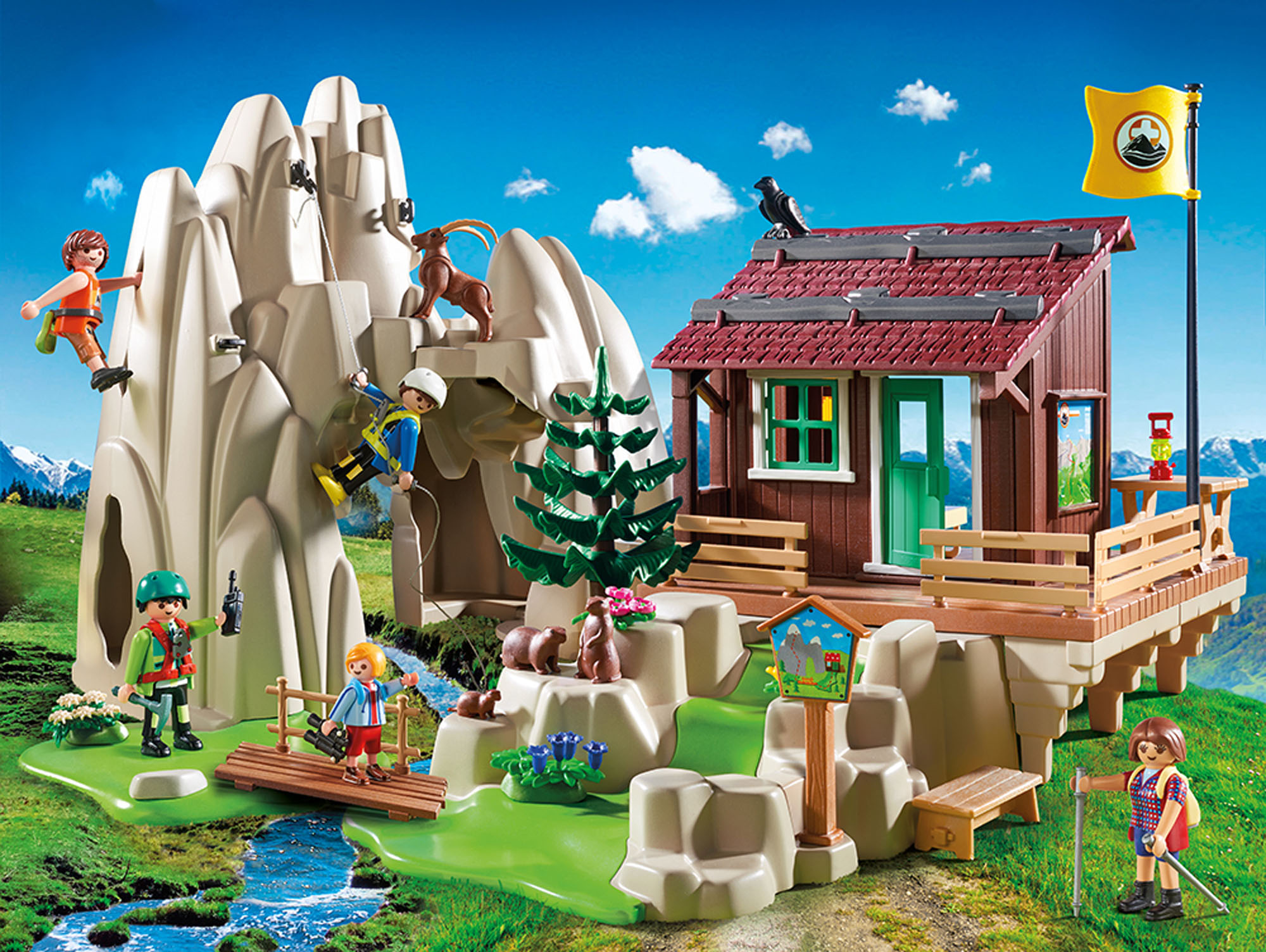 playmobil wildlife cabin