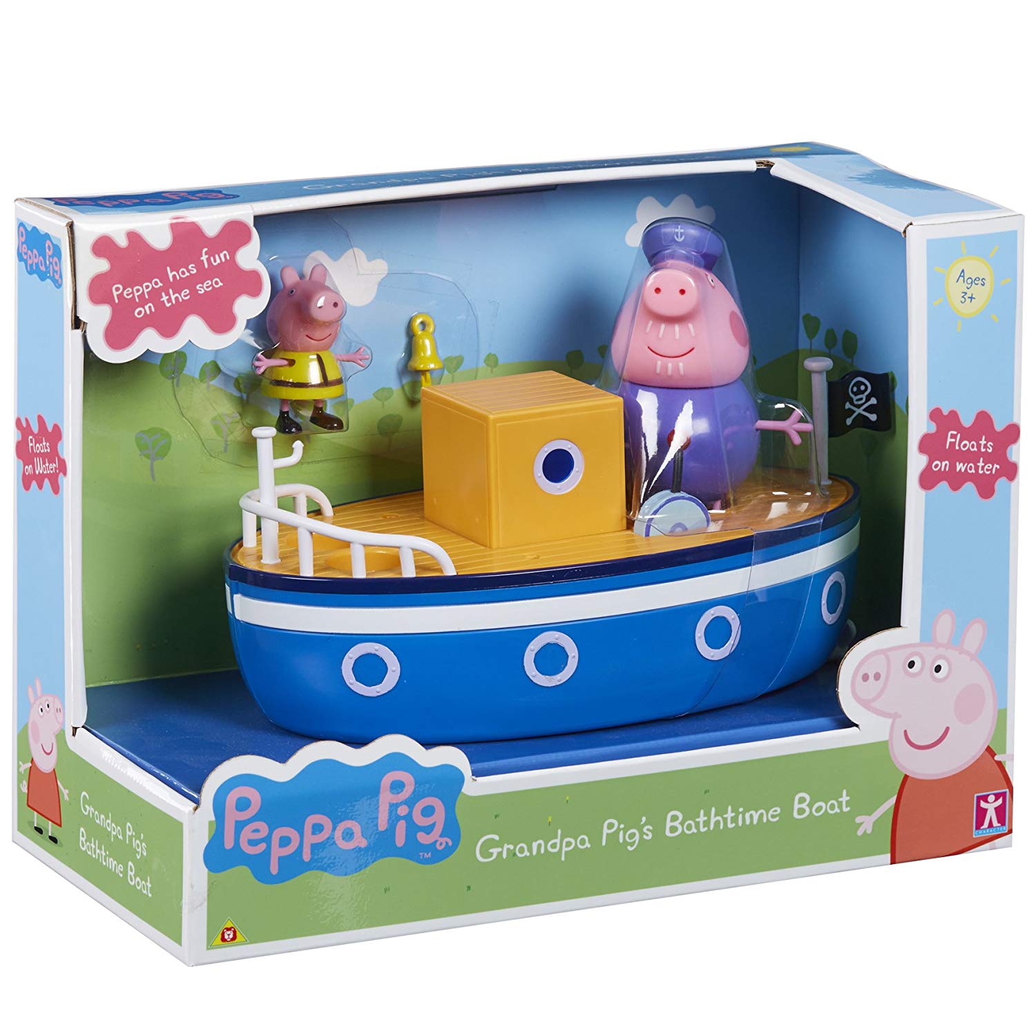 peppa pig grandpa's boat bath toy