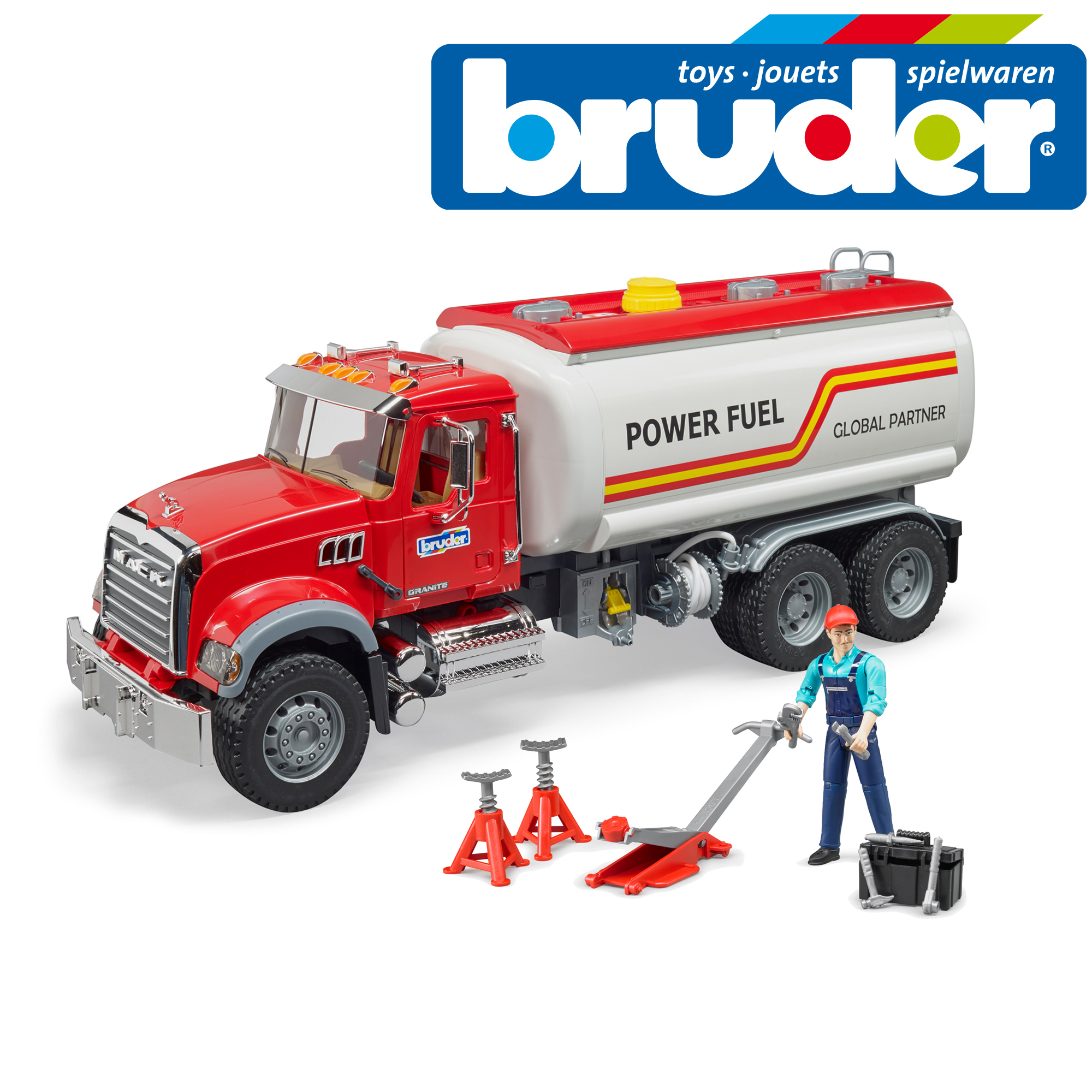 bruder power fuel truck