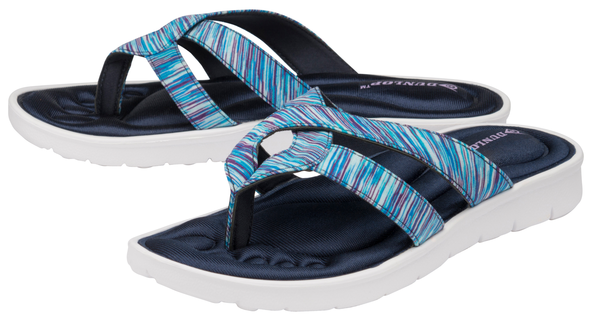 dunlop memory foam flip flops