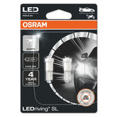Osram LED White W5W Sidelight Bulbs 6000K 12v 1W (Wedge 501 5W) 2825DWP-02B