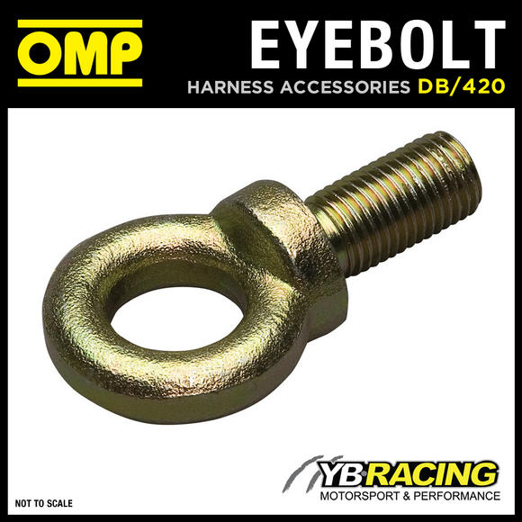 DB/420 OMP RACING HARNESS EYEBOLT 7/16" FOR SNAP HOOK HARNESS - FIA APPROVED