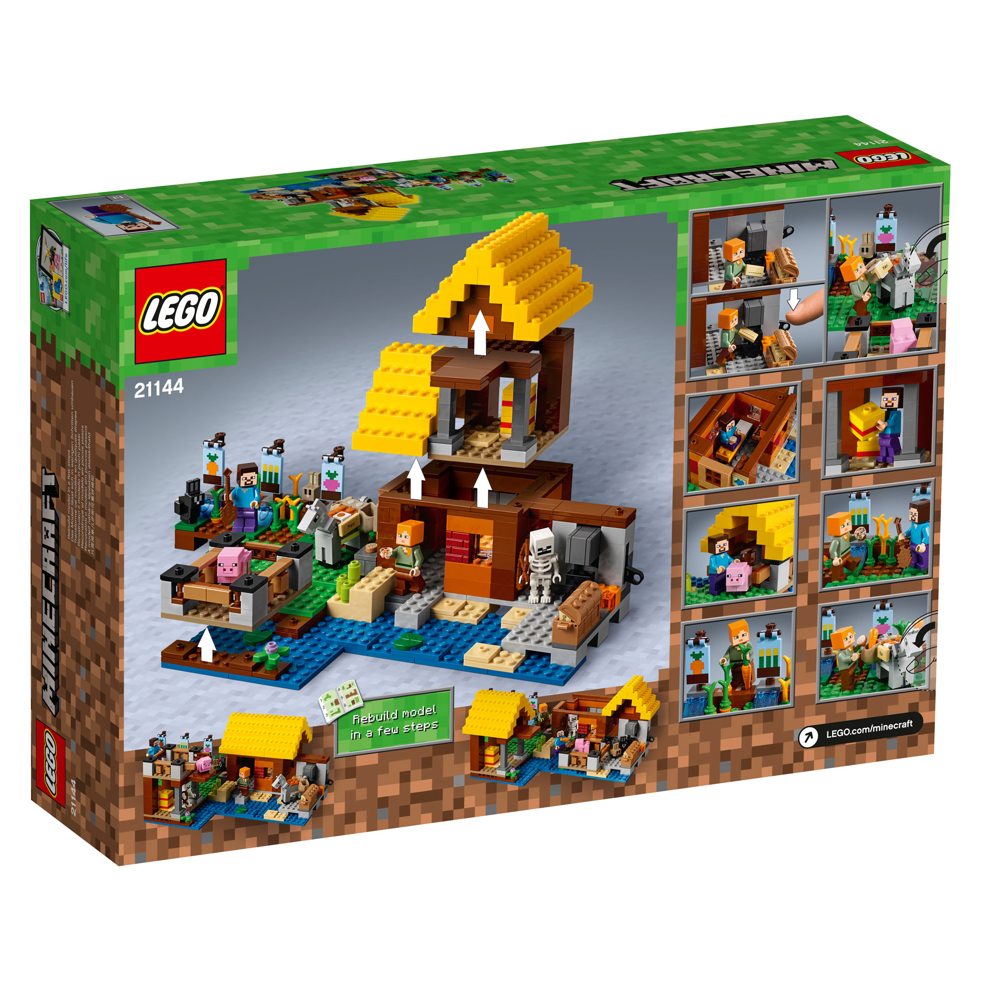 21144 LEGO Minecraft The Farm Cottage 549 Pieces Age 8+ New Release For ...