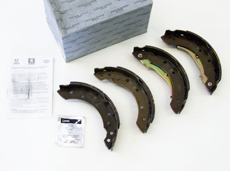DISCONTINUED Peugeot 106 Rear Brake Shoes for 203x38mm Brake Drums QUIKSILVER - Genuine Part