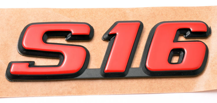 DISCONTINUED Peugeot 106 S16 Body Badge Decal Red (GTi 16v) - New Genuine Peugeot Part