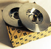 Peugeot 106 Front Brake Discs 247mm Non Vented 1.4 QUIKSILVER - Genuine Peugeot