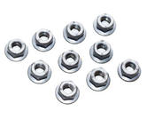 Peugeot 106 Exhaust Heat Shield Washer Nuts M6 (10) XS XSi RALLYE GTi QUIKSILVER