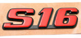 DISCONTINUED Peugeot 106 S16 Body Badge Decal Red (GTi 16v) - New Genuine Peugeot Part