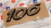 Peugeot 106 Silver "106" S2 Body Badge 96-03 - New Genuine Peugeot Part