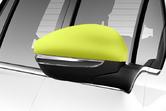 NEW! PEUGEOT 2008 DOOR MIRROR COVERS CAPS - DOWNTOWN CITRUS COLOUR
