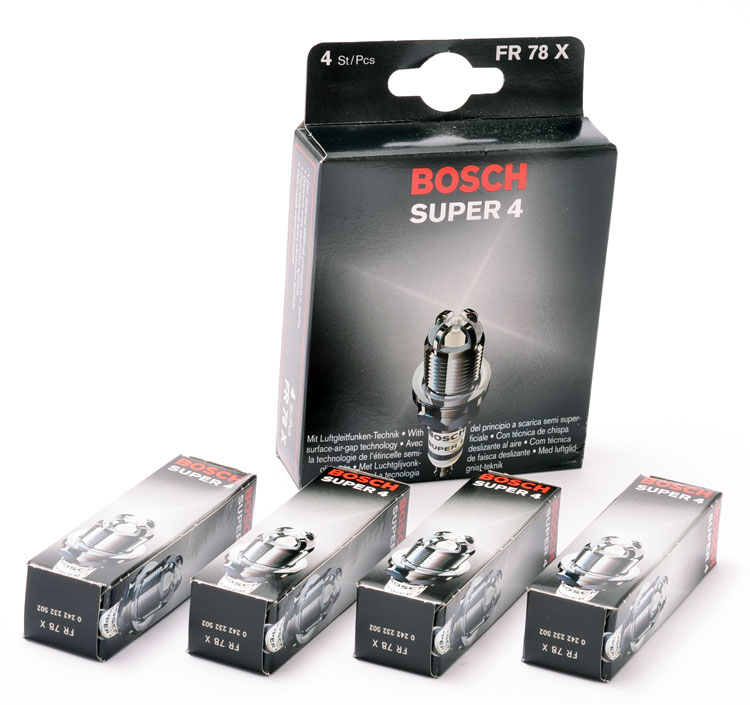 Peugeot 106 Bosch Super-4 Spark Plugs (4) XSI RALLYE GTI Bosch FR78X