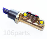 106 Brake Master Cylinder 19.0mm 4-Port S1 1.0 1.1 no ABS Firstline FBM4178