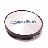 SPEEDLINE CORSE ALLOY WHEEL POLISHED CENTRE CAP (1) with Plastic Back 60mm