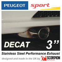 PEUGEOT SPORT GROUP N EXHAUST PEUGEOT 106 GTI RALLYE XSI  3" ROLLED OUT TAILPIPE