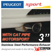 PEUGEOT SPORT MOTORSPORT CAT 3" EXHAUST PEUGEOT 106 GTI RALLYE XSI - with CAT!