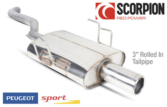 PEUGEOT SPORT GROUP N EXHAUST 3" TAILPIPE BACKBOX for PEUGEOT 106 GTI RALLYE XSI Thumbnail 1