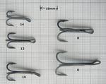 TALON  SALMON TREBLE FLY TYING HOOKS 4 6 8 10 12 & 14