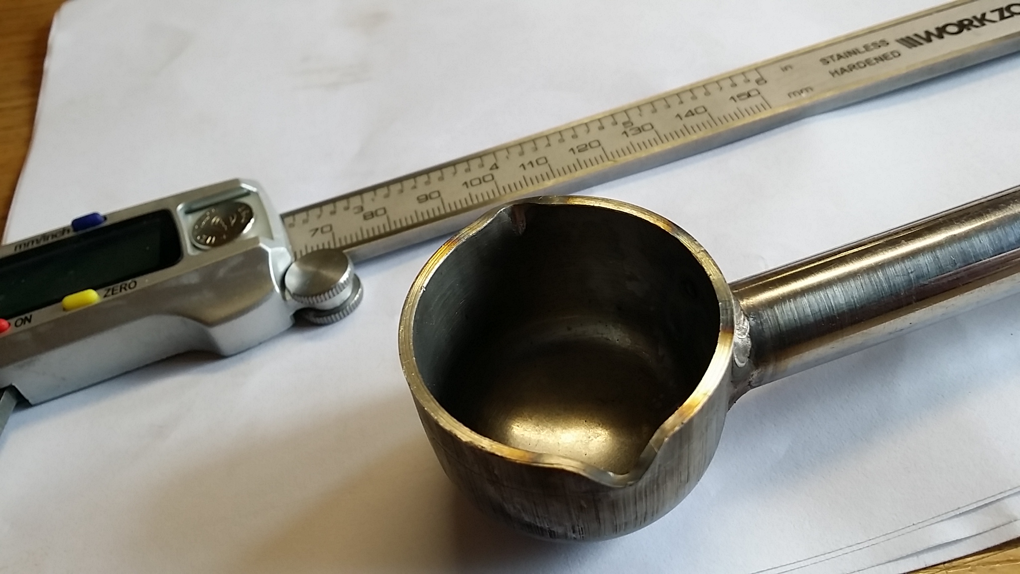 STAINLESS STEEL LEAD LADLE FOR MAKING FISHING WEIGHTS 6oz/180gram eBay