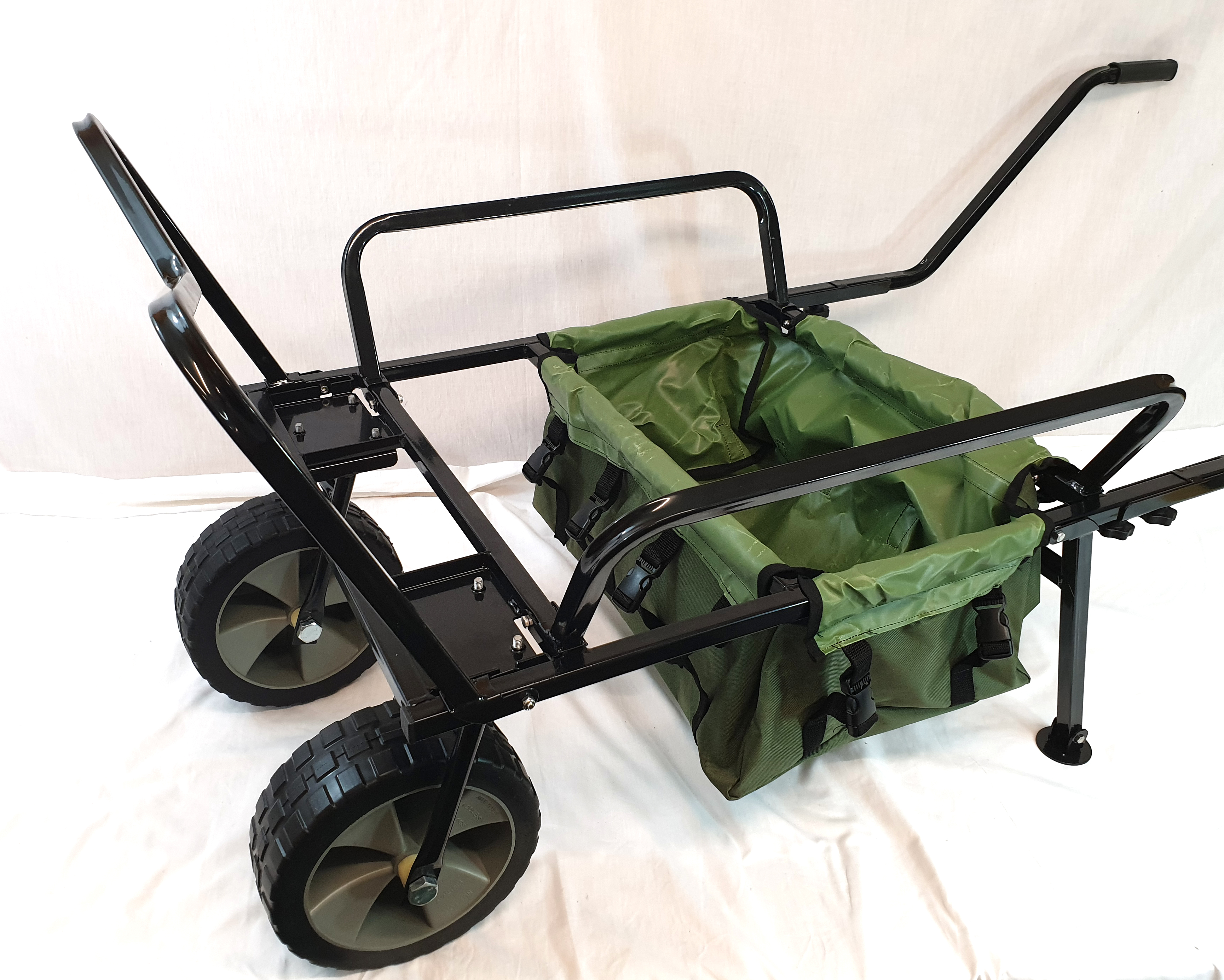 BISON HEAVY DUTY FISHING TWO WHEEL BARROW WITH BARROW BAG FISHING