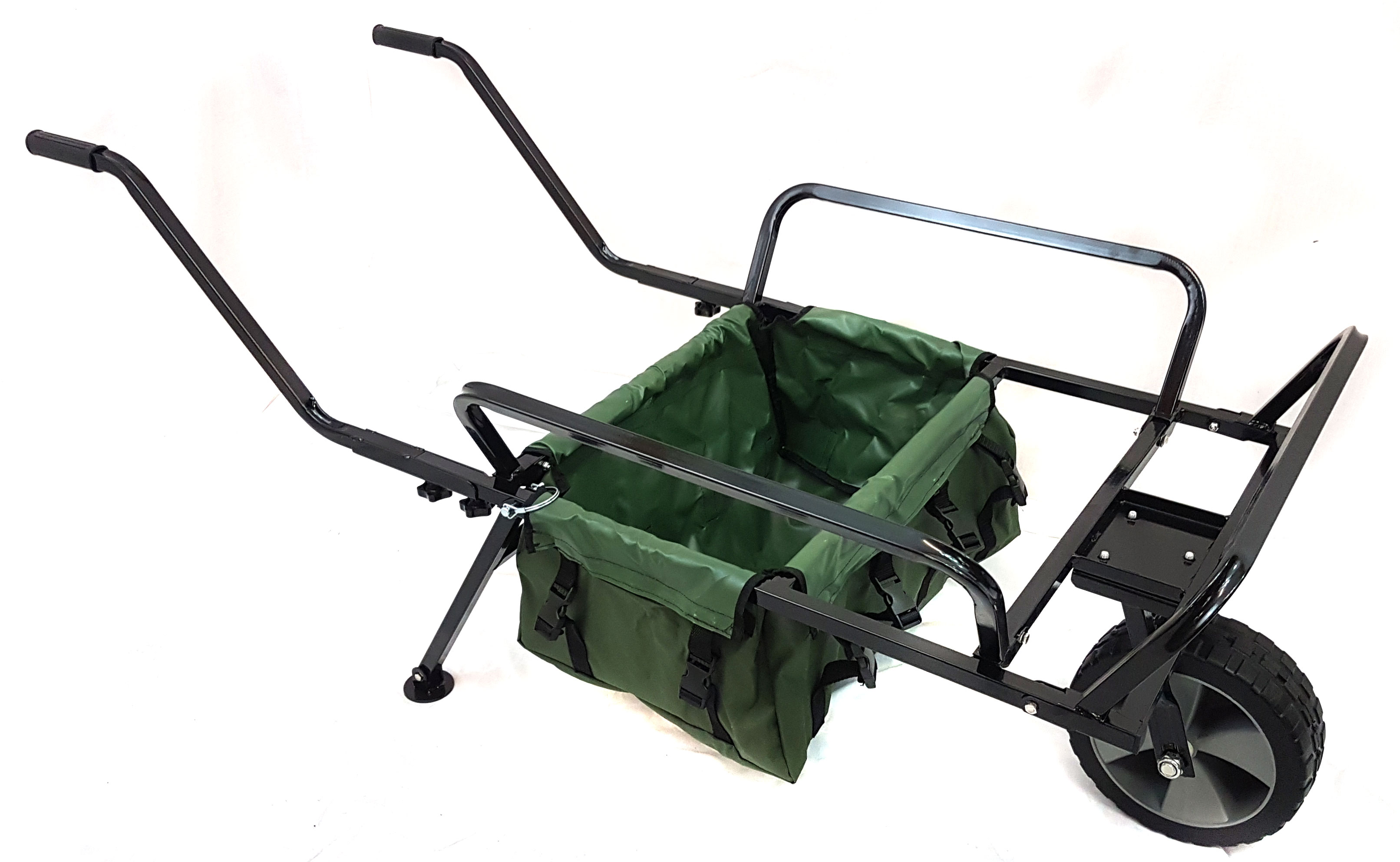BISON HEAVY DUTY FISHING ONE WHEEL BARROW WITH BARROW BAG FISHING