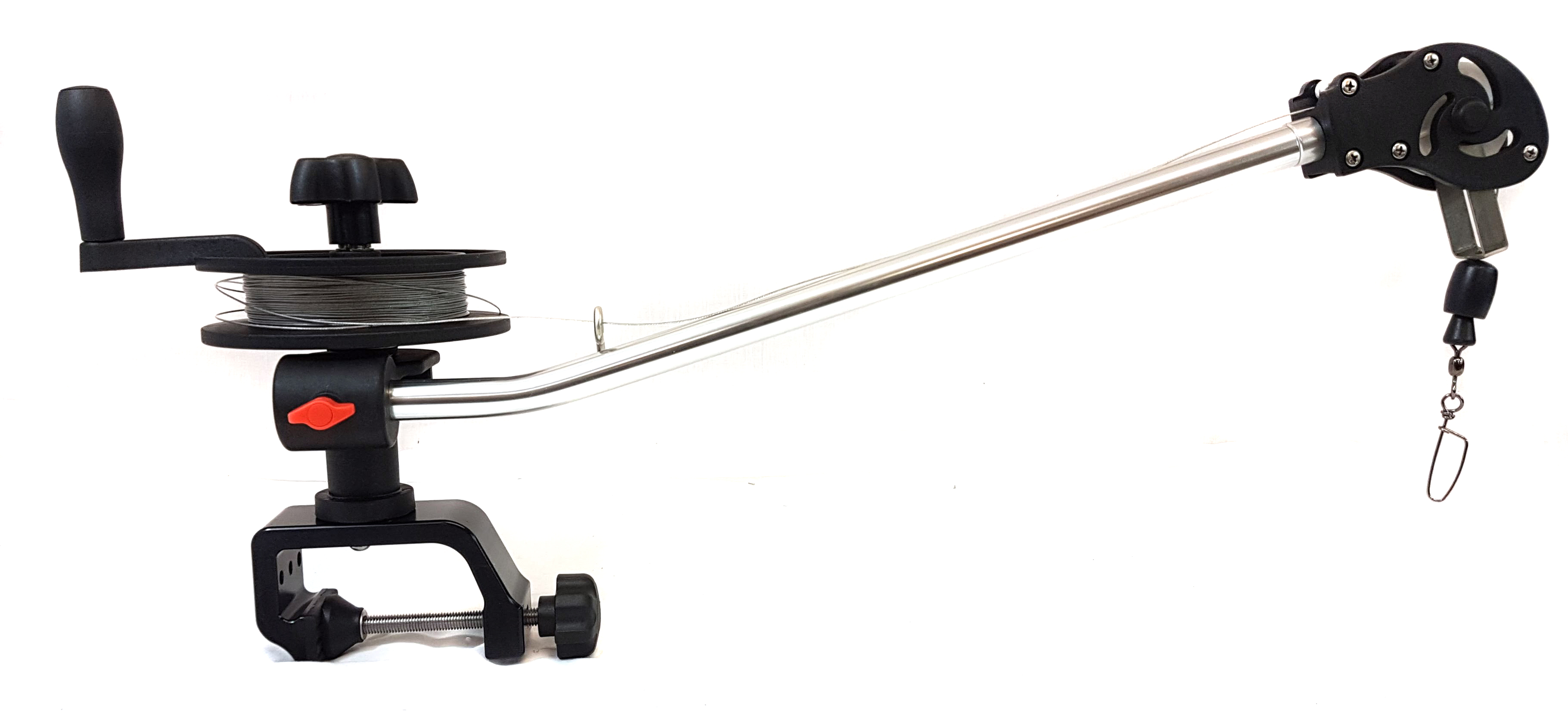 MANUAL DOWNRIGGER 50M STAINLESS WIRE AND FREE LINE CLIP PORTABLE