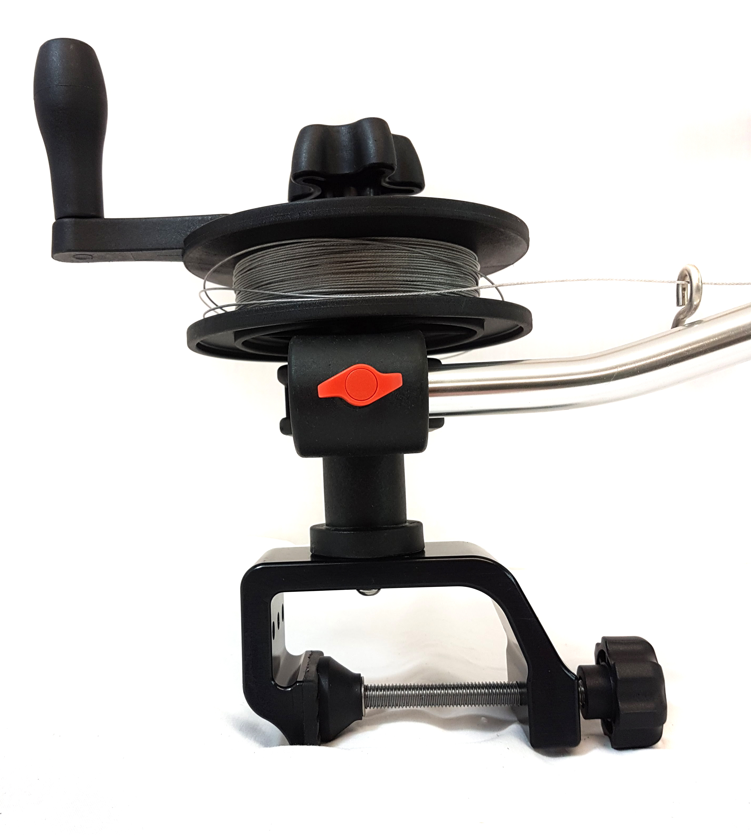 MANUAL DOWNRIGGER 50M STAINLESS WIRE AND FREE LINE CLIP PORTABLE