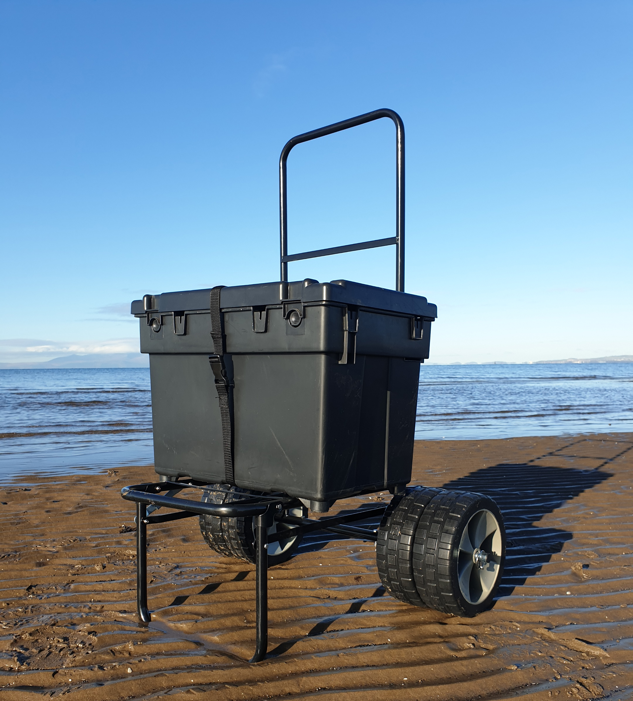 bison fishing seat box trolley FOLDING SEATBOX  Fishingmad This gives you a smooth travel process while taking up the minimal amount of headroom which maximizes operational space Bison Designs Folding Fishing Seatbox