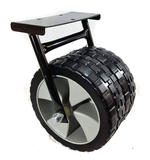 BISON MK2 BARROW DOUBLE WHEEL BRACKET WITH 2 X 10"  PNEUMATIC WHEELS