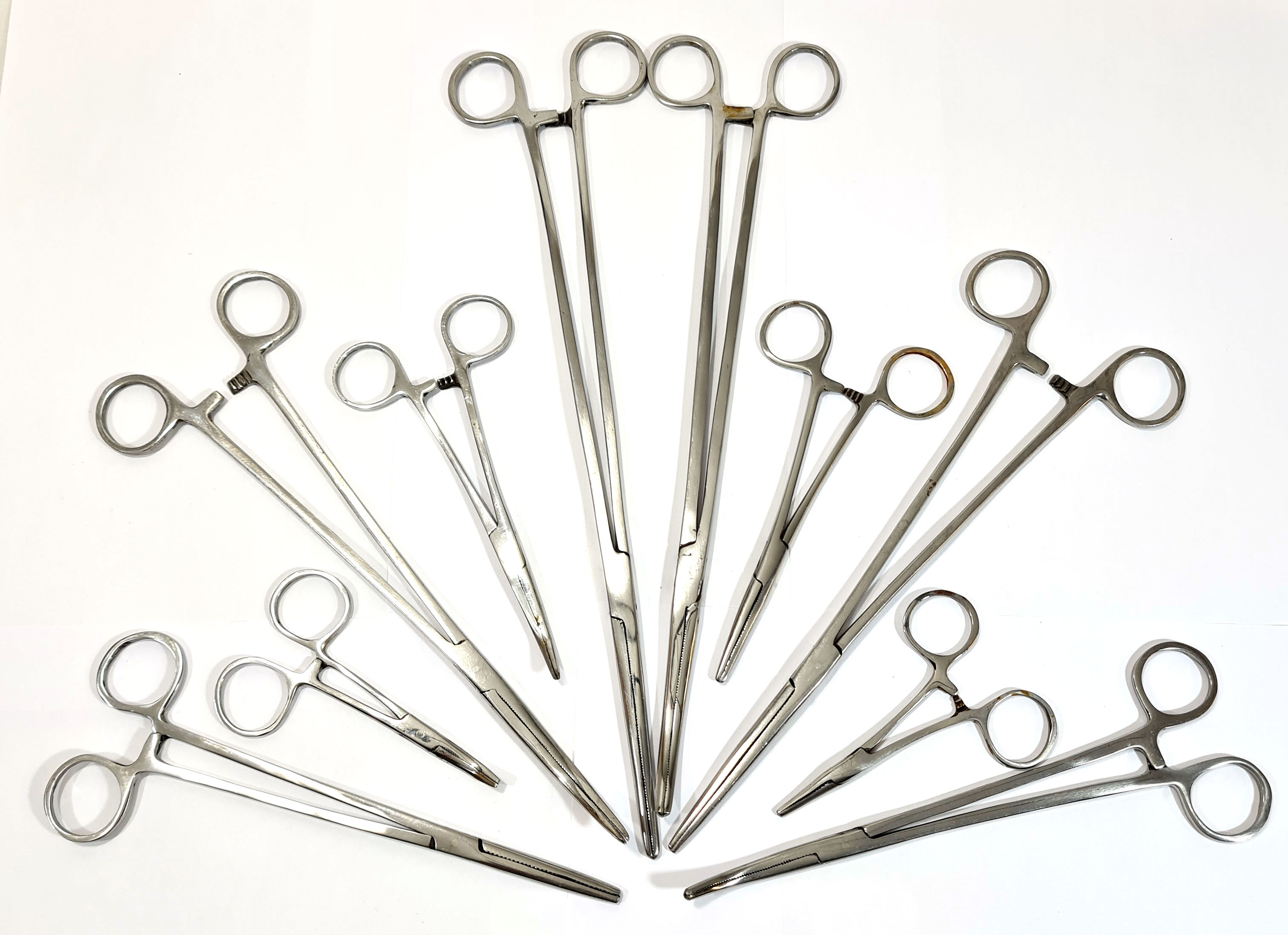 Stainless Steel Fishing forceps ,Straight Curved 4" 6" 8" 10" or 12" - Picture 2 of 3