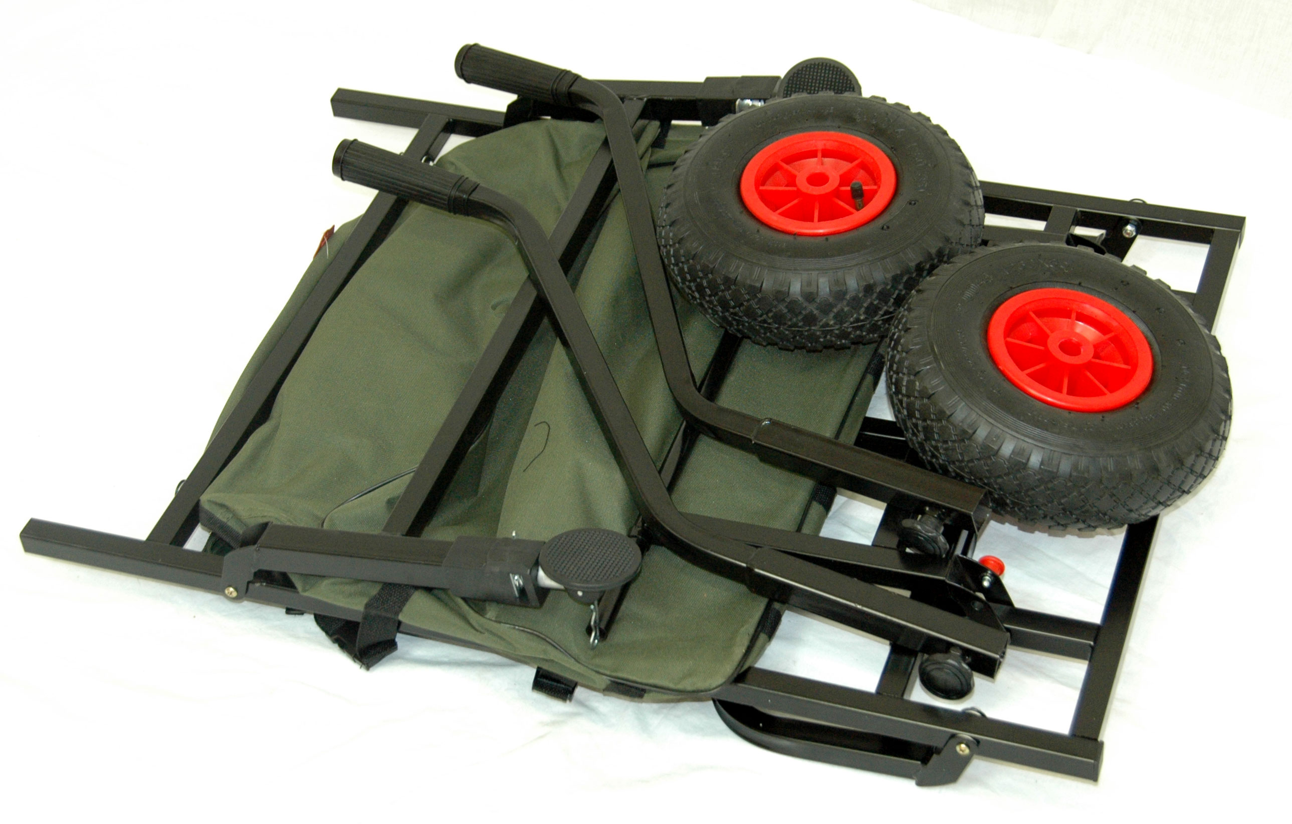 BISON FISHING TWO WHEEL BARROW WITH BARROW BAG FISHING TROLLEY eBay