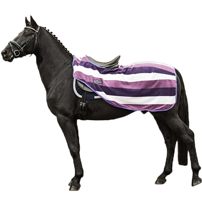 New HKM Horse Riding Polar Fleece Quarter Wrap Stripe Exercise Sheet ...