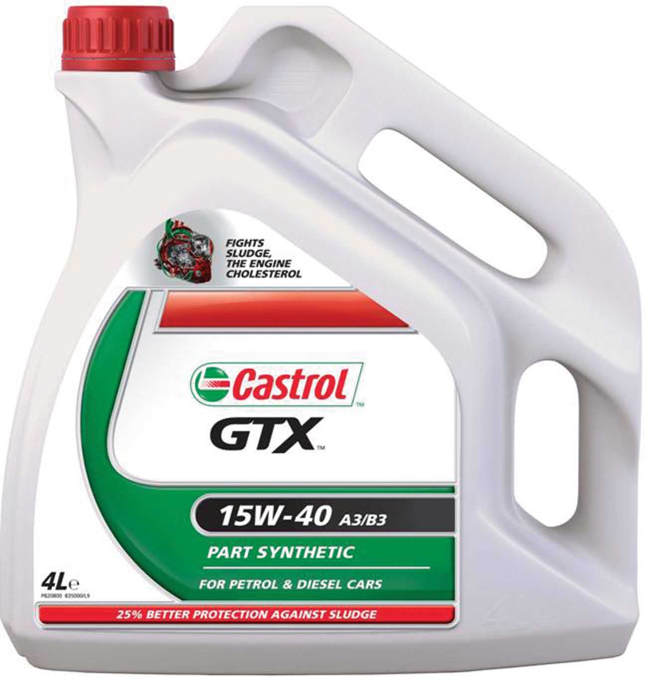 2260/7065 Castrol GTX 15W-40 A3/B3 4Litre Petrol/ Diesel Part Synthetic ...